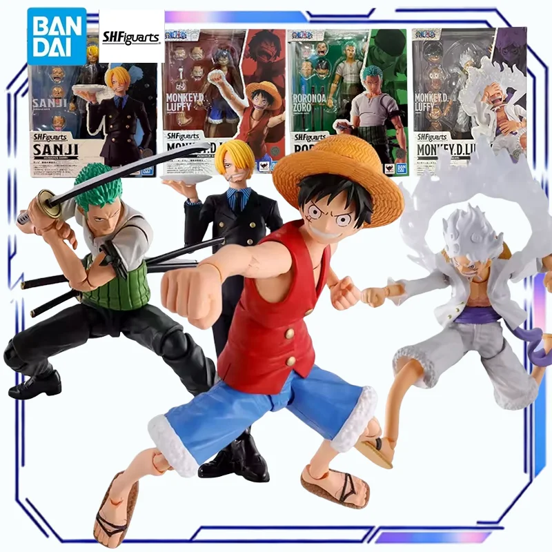 

Bandai SHFiguarts One Piece Monkey D Luffy Roronoa Zoro San Ji Romance Dawn Model Kit Collectible Anime Action Figure Toy Gift