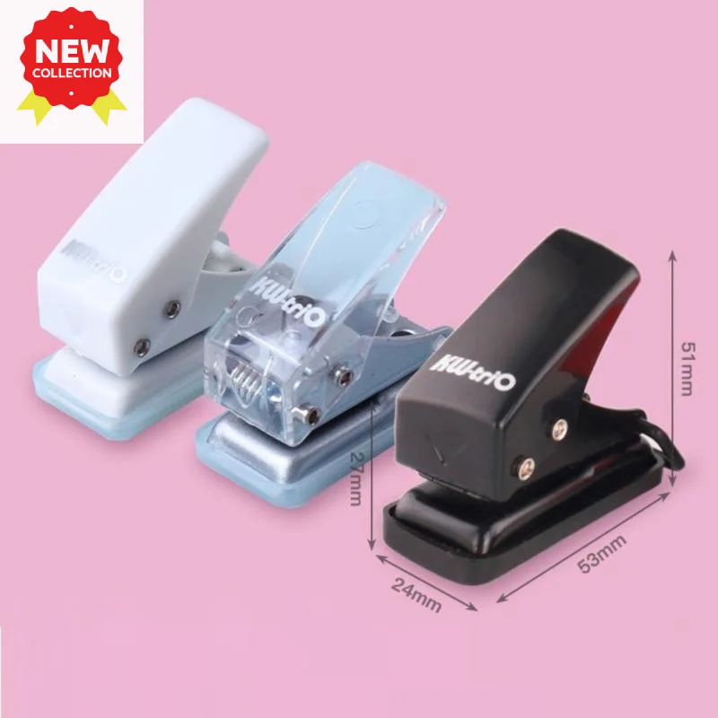 1pcs Cute Mini Single Hole Shape Punch For Planner Disc Ring DIY Paper Cutter Puncher Craft Machine Offices Stationery