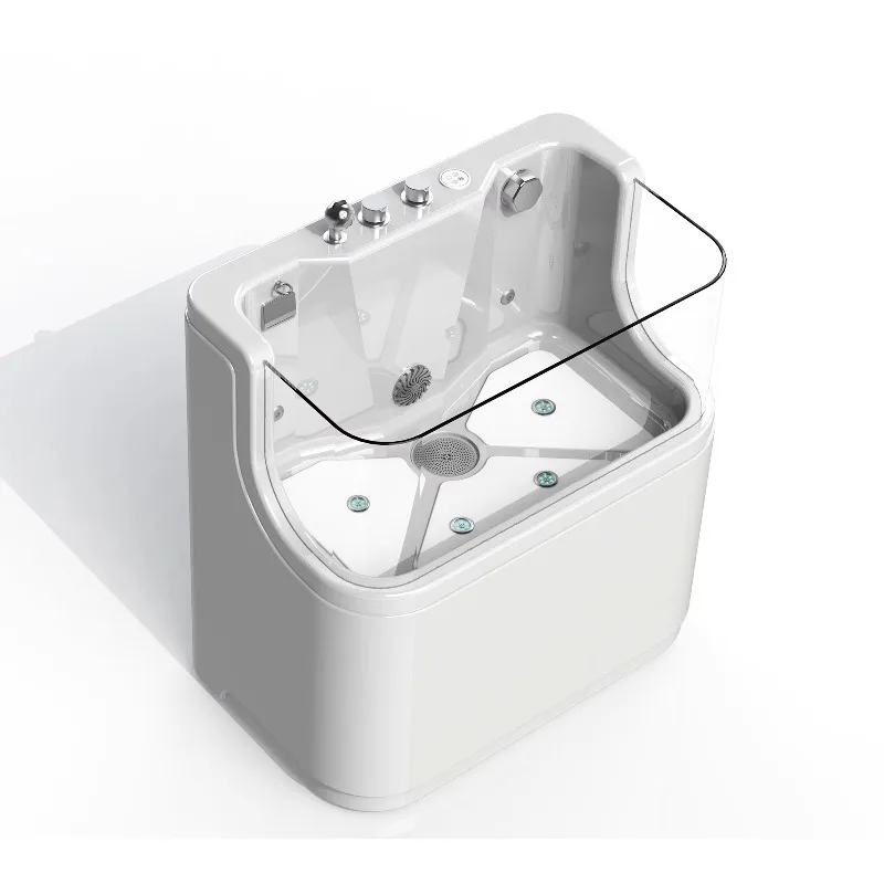 Premium Acrylic Pet Spa Tub R-03A with Waterfall & Faucet Professional Pet Grooming Bath Tub