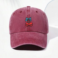 Customize Vintage Washed Cotton Baseball Cap Men Women Gothic Pattern Outdoor Hip Hop Dad Cap Adjustable Soft Streetwear Hat