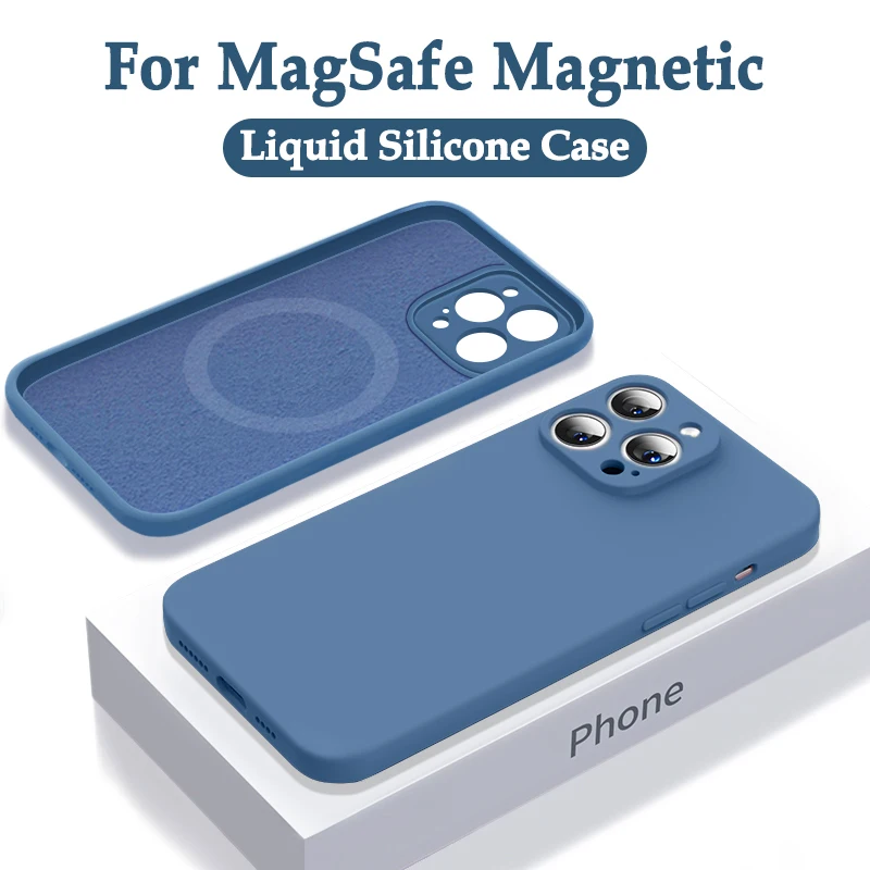 

Upgraded For MagSafe Magnetic Case For Apple iPhone 11 12 13 14 Pro Max Mini Phone Cases 8 Plus XR X XS MAX SE Cover Accessories