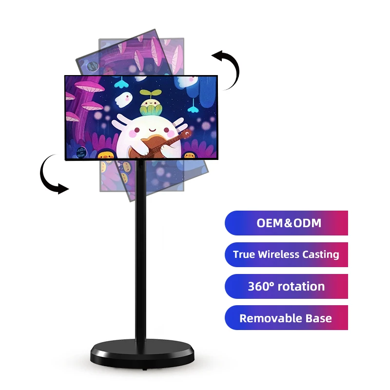 

OFD 21,5-дюймовый портативный смарт-телевизор Android 15, монитор с сенсорным экраном IPS Full HD 3G + 64G планшет для офиса/дома/кемпинга