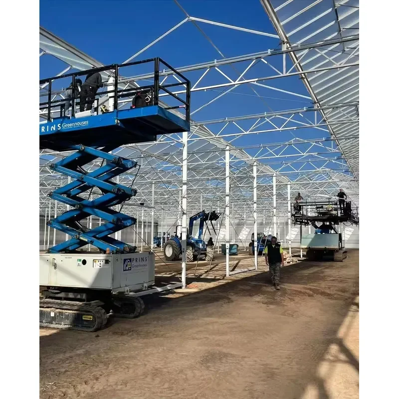 Glass-cladded Skyplant Venlo-type Agricultural Greenhouse Used for Seed Breeding Exhibition and Ecological Restaurant