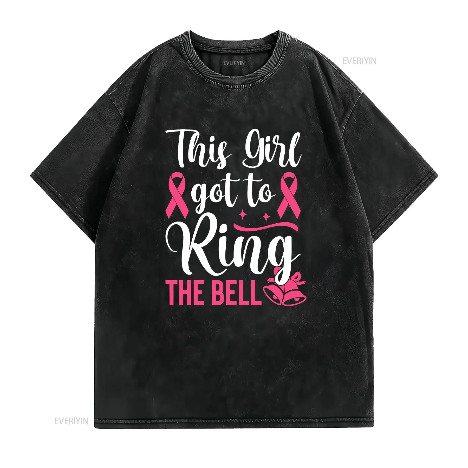 This Girl Got to Ring the Bell Chemo Grad Breast Cancer T Shirt  vintage Washed designer clothes homme Unisex Comfortable