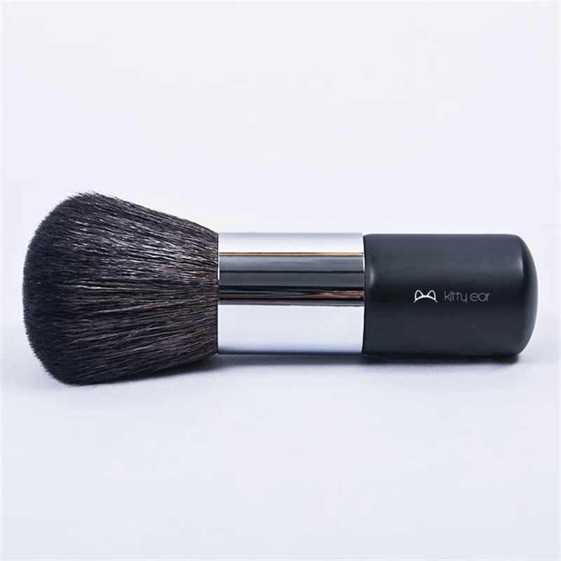 Loose Powder Makeup Brush Pressed Powder Blush Blending Facial Contour Brush Goat Wool Wooden Handle Multifunctional Makeup Tool