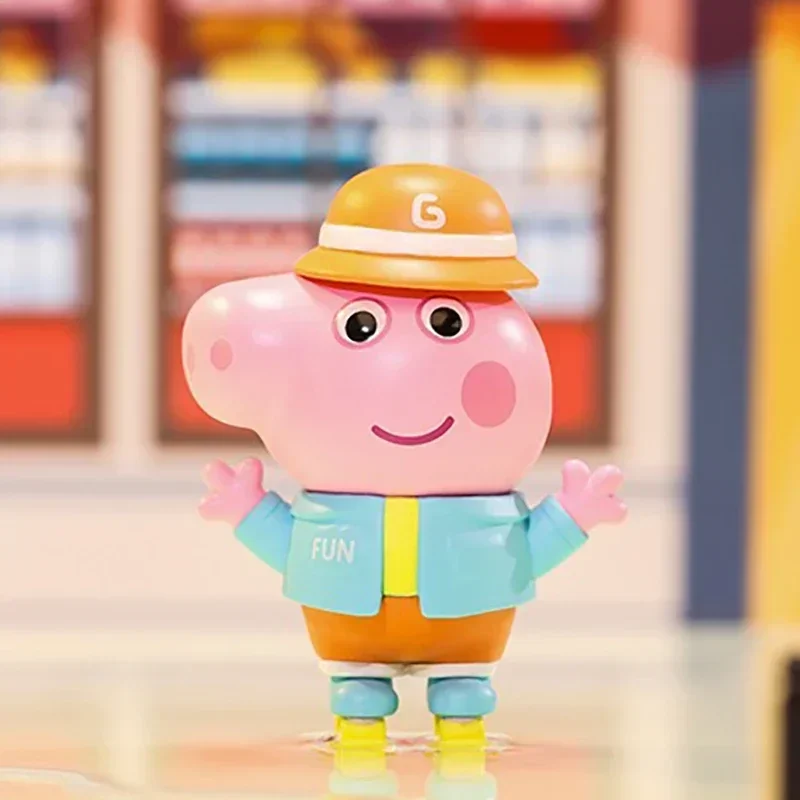 البوب مارت بيبا خنزير الأسرة الاحتفال سلسلة صندوق الغموض-حقيبة أعمى تخمين لعبة لطيف أنيمي الشكل دمية الحلي هدية