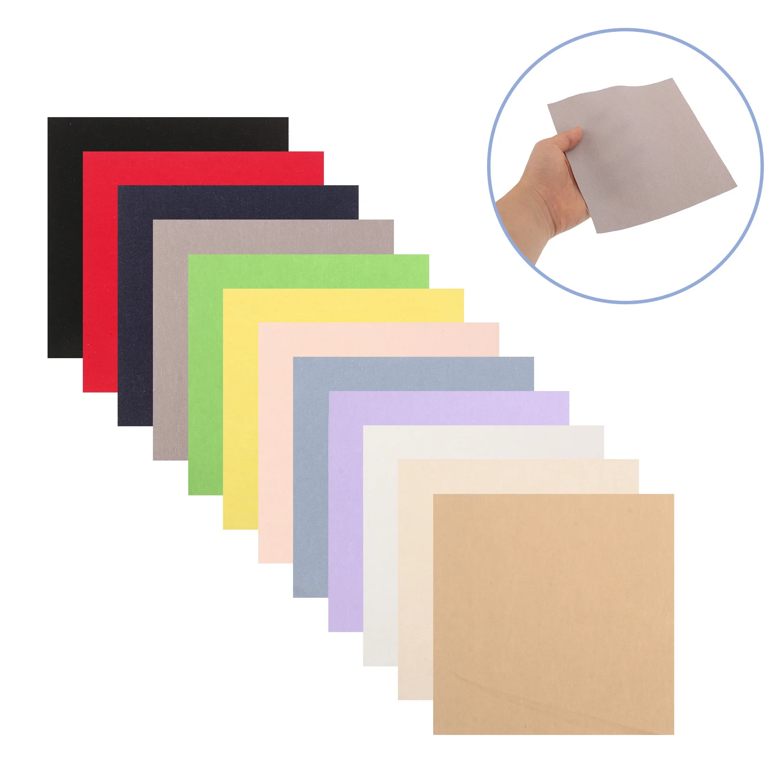 

12Pcs Embroidery Fabric Squares Natural Cotton Cloth Soft Breathable 5.9 Inch DIY Hand Stitching Fabric for Needlework and Craft