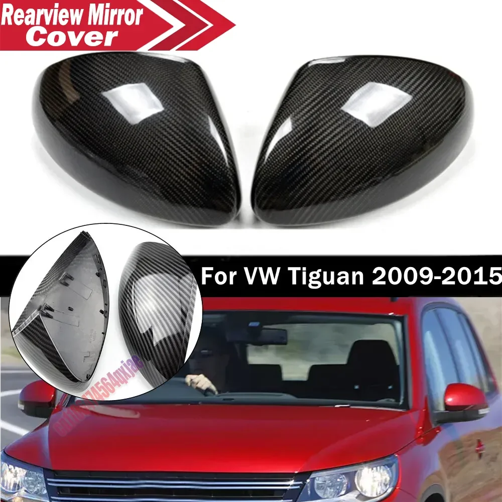 For VW Tiguan Sharan For Skoda Yeti For Seat Alhambra ABS Car Rearview Side Mirror Cover Wing Cap Exterior Door Trim Replacement