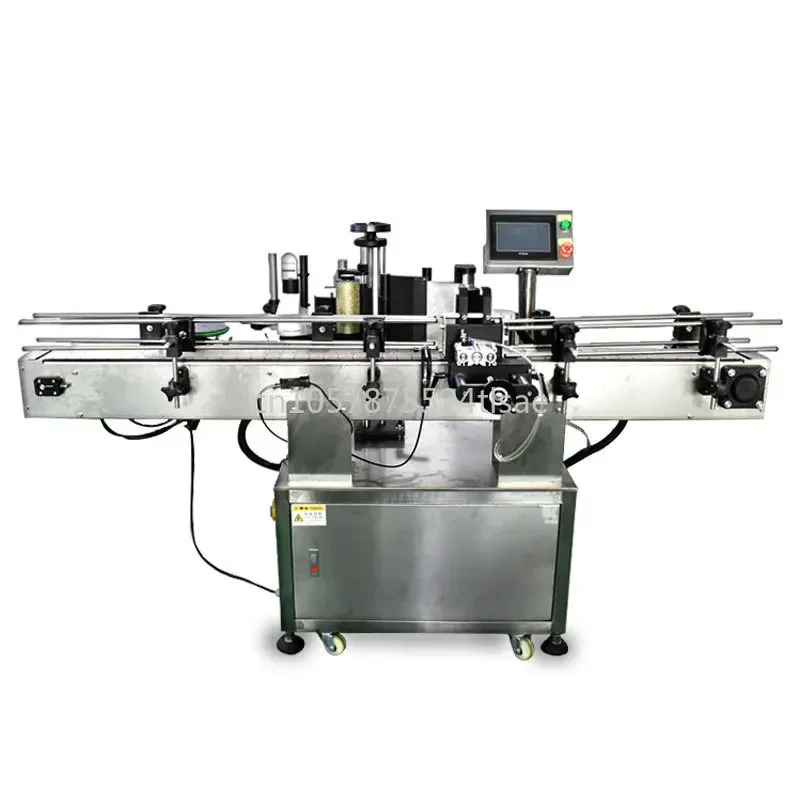 Cylinder Bottle Labeling Machine Positioning   Disinfectant Beer Hand Sanitizer Plastic Glass