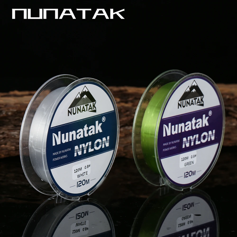 2024 NUNATAK New Nylon Fishing Line Full 120M Japan High Quality Monofilament Carp Line White Blue Green Nylon Sea Fishing Line