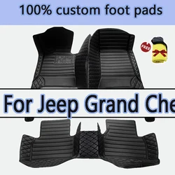 Car Floor Mats For Jeep Grand Cherokee WJ 1999 2000 2001 2002 2003 2004 Leather Mat Covers Floors Car Accessories Tapis Voiture