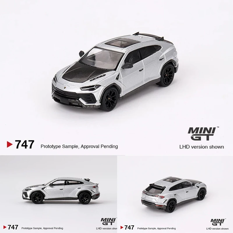 

MINIGT 747 In Stock 1:64 Urus Performante Grigio Nimbus Diecast Diorama Model Collection Miniature Toys