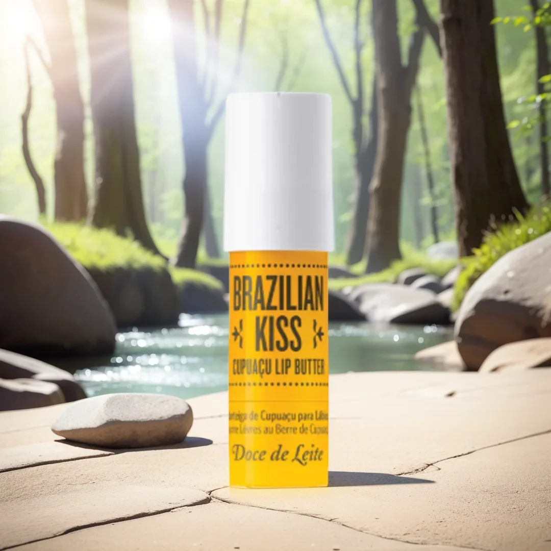 Barra de labios brasileña Kiss, bálsamo labial hidratante de larga duración, gel antisecado, reduce las líneas de labios, nutritivo, cuidado de los labios, maquillaje