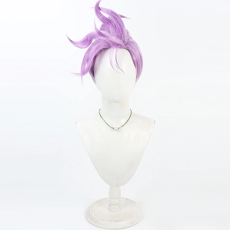 Anime To be Hero X DRAGON BOY Cosplay peluca corta púrpura pelo sintético resistente al calor mujeres hombres carnaval juego de rol Cos Accesorios