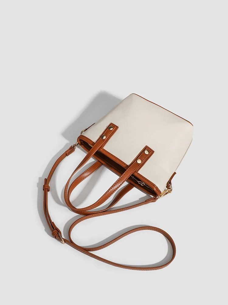 2025 New Design Solid Top-Handle Bags Pu Women's Bags High Quality Zipper Handbags Sewing Thread Casual Tote High Capacity Bolsa image 5