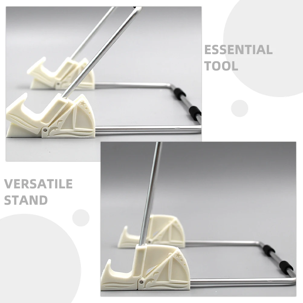 데스크 화이트보드 소형 스탠드 책 홀더 디스플레이 조정 가능한 그림 전화 선반 데스크 조정 가능한 실버 여행 알루미늄 합금