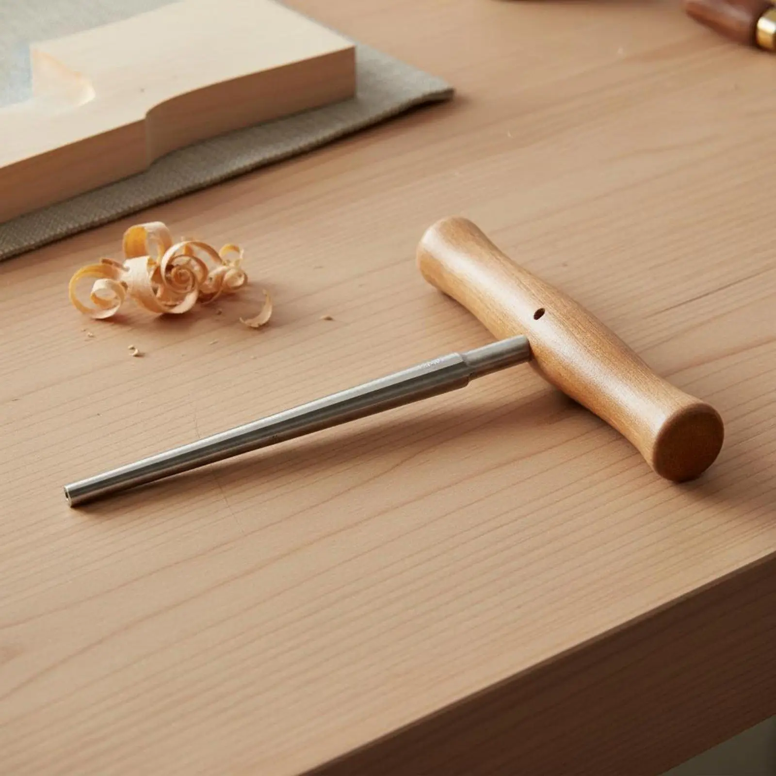 Violin Peg Reamer with Metal Wooden Handle for Violin Peg Shaping Tuning and Repair Tasks