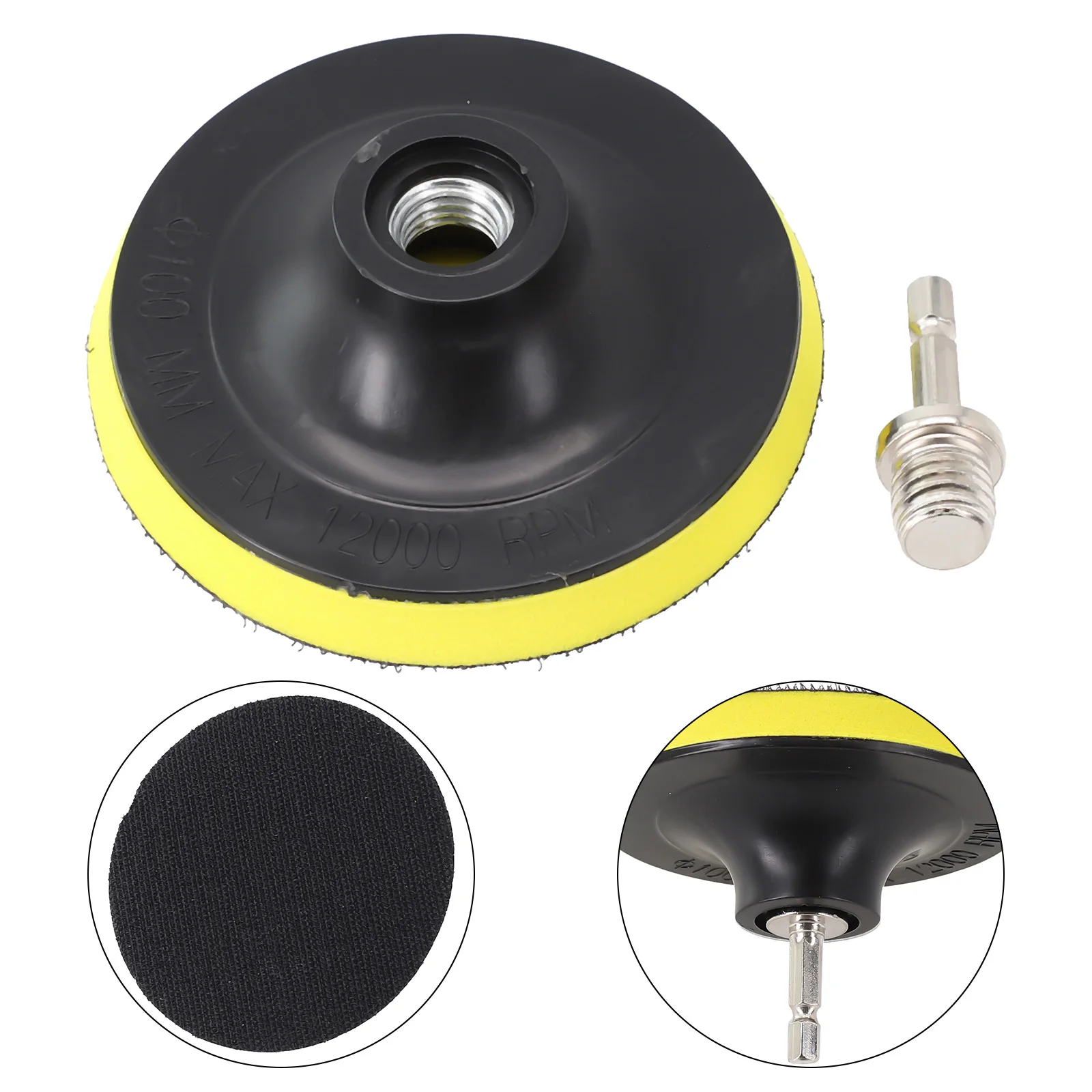 Polishing Pad Polishing Plate Polishing Backing Pad Metal Polyurethane Shank Stainless Steel Brand New Practical