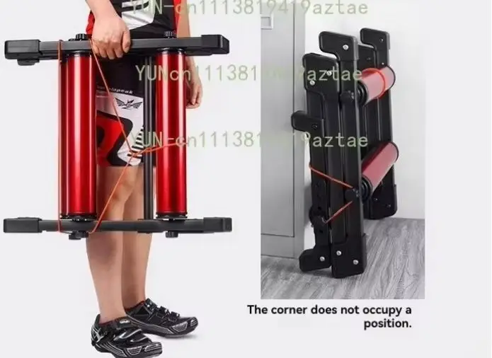 Indoor Bicycle Roller Trainer Silent Adjustable Three-Fold Design Suitable for Mountain Bikes And Road Bikes Home Training Platf