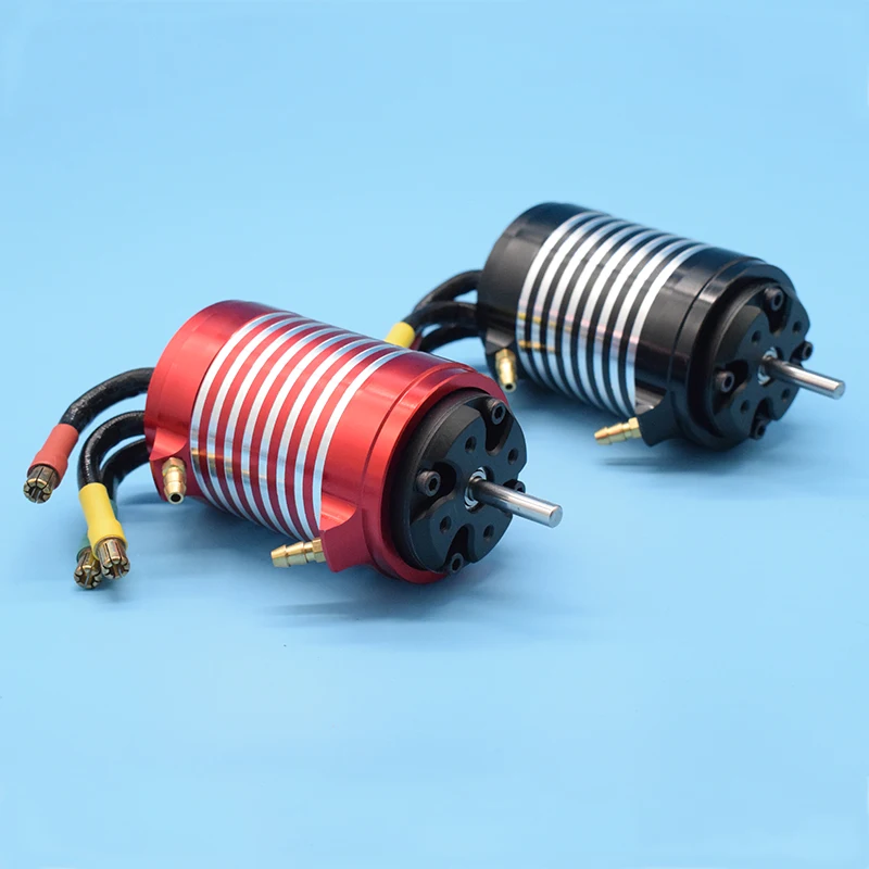 High Speed / Power 4082 Brushless Motor with Water Cooling Jacket 2200KV Motor 4 Poles For RC Marine Boat Cat / O Boat