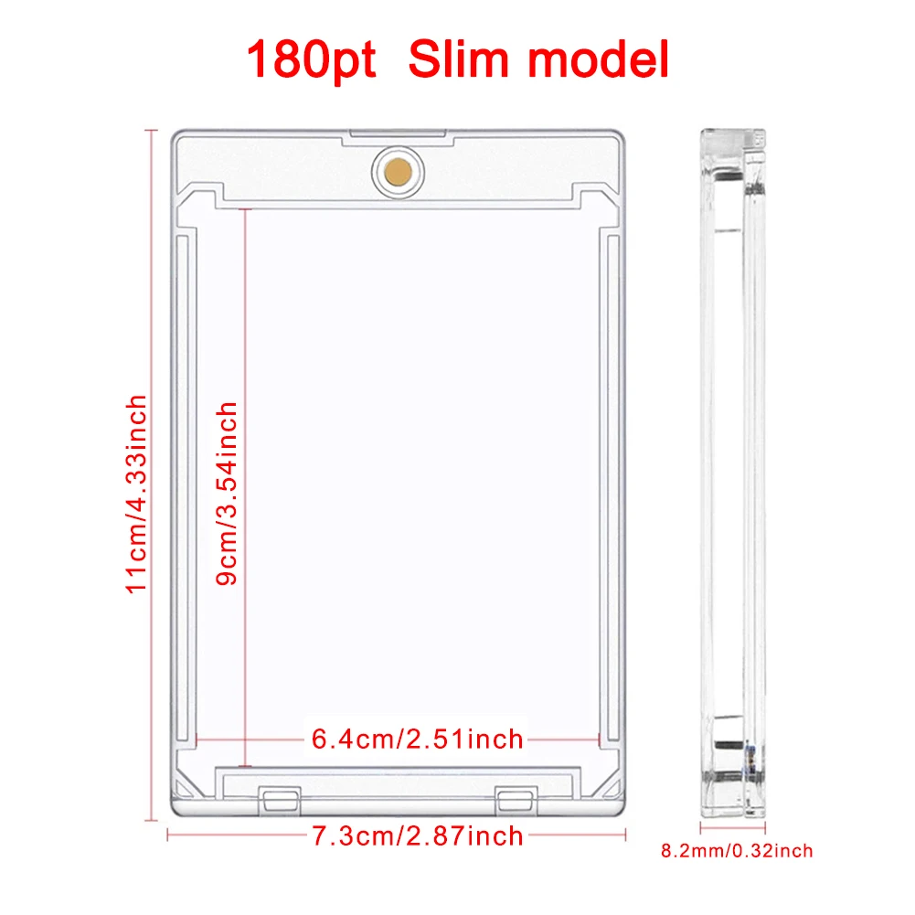 5/10/20 Pcs 180PT Magnetische Trading Card Halter Fall Für Kpop Idol Foto Karten Schutz Baseball Sport Karte vitrine