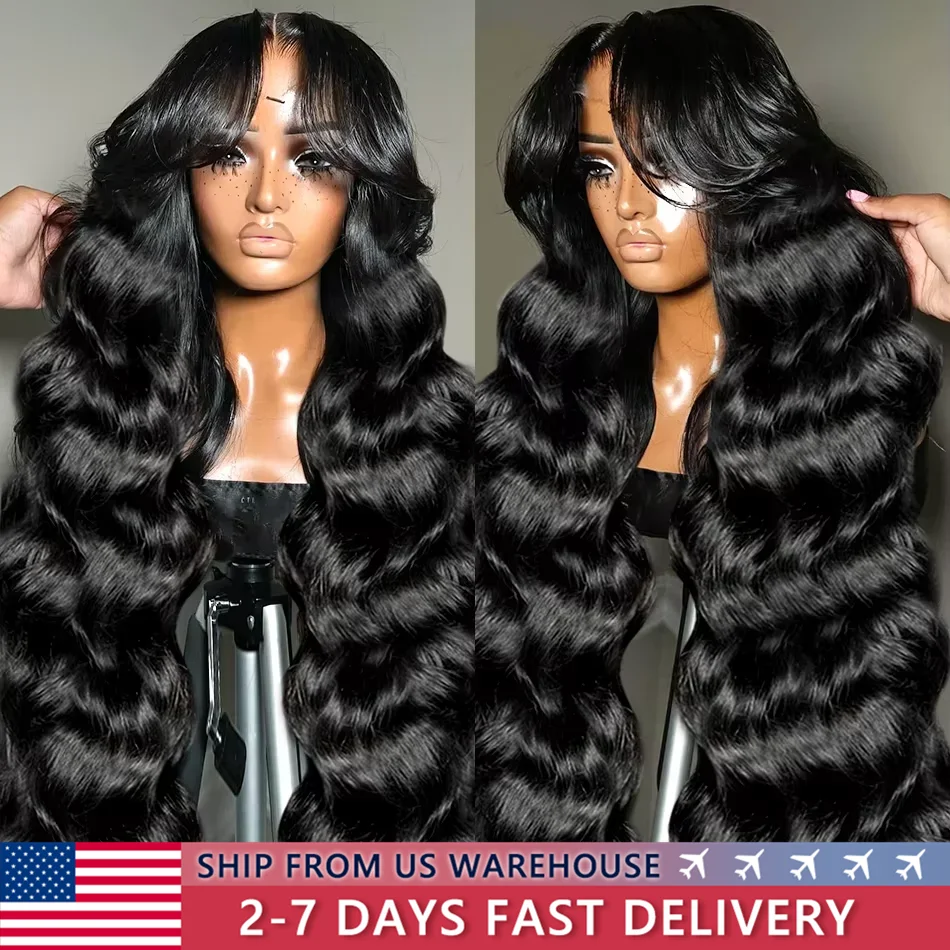 Brazilian Body Wave Wig 13x4 13x6  HD Transparent Lace Front Human Hair Wigs 4x4 Lace Closure Wigs For Women 360 Lace Wig Bling