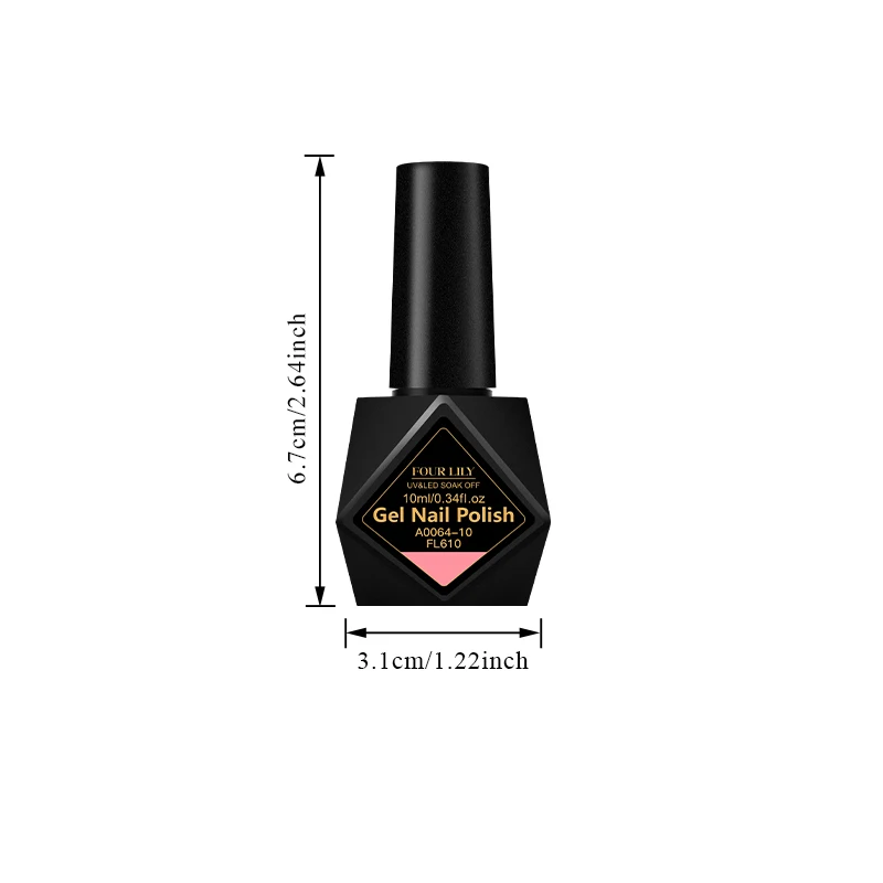 FOUR LILY 10ml 6 pièces/ensemble Gel vernis à ongles brillant rose rouge Roes rouge néon couleur Nail Art UV Gel vernis Kit manucure pour ongles