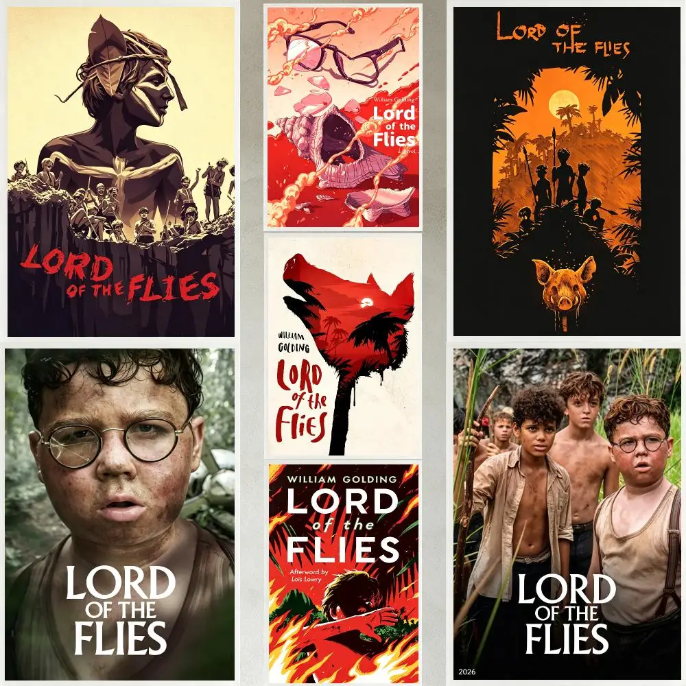 movie Lord of the Flies Poster Poster HD Waterproof Self-adhesive Art Print Wall Decor for Bedroom Living Room Gift