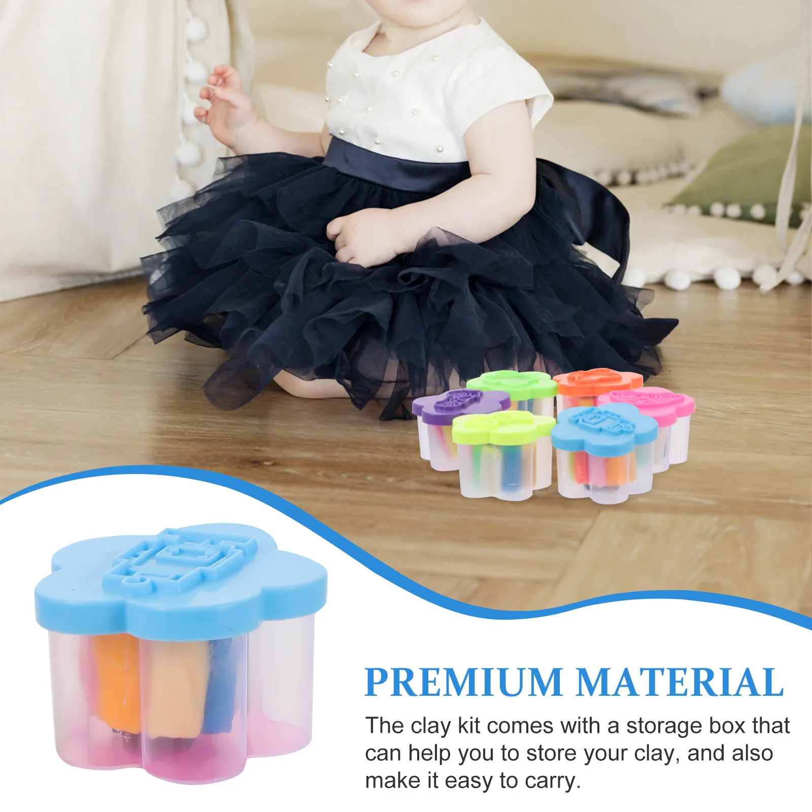 12 pudełek zestawów do rękodzieła z gliny dla dzieci, kolorowe, lekkie zestawy gliny, bezpieczne, nietoksyczne materiały, idealny prezent dla dzieci