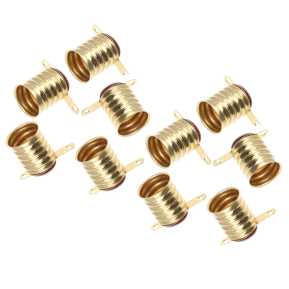 

10Pcs Retro Lamp Bulb Holders Threaded Socket Bases Vintage Style for DIY Lighting Lamp Socket Bulb Base Light Fixture