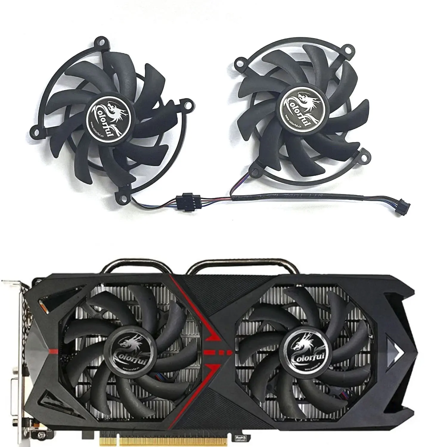 For Colorful Geforce GTX1070 GTX1060 Graphics Card Cooling Fan 85MM 4PIN GTX1060 1070 GPU Fan