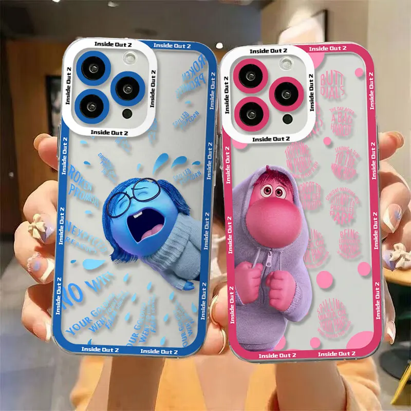 Inside Out 2 nuova custodia per telefono Disney carina per Xiaomi Redmi Note 13 12 12C 11 10 10C 13C 10s 9 9s 9A 9T 9C 8 7 Pro Max 4G 5G Cover