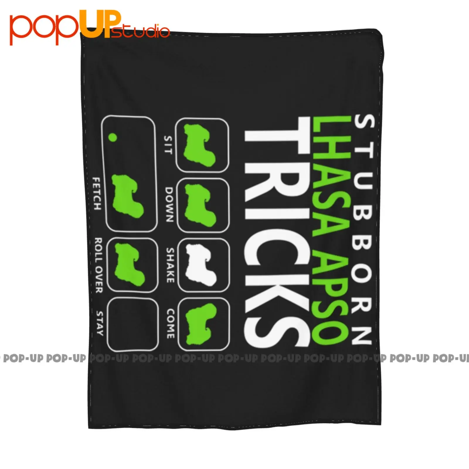 Lhasa Apso Tricks العنيد الجلوس يهز تعال جلب بطانية فائقة النعومة غطاء أريكة الشتاء أغطية السرير