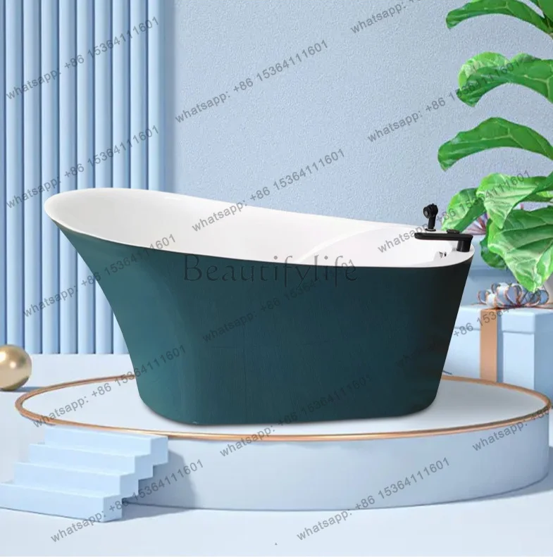 

Hotel B & B with acrylic simple thin edge seamless splicing modern independent bathtub