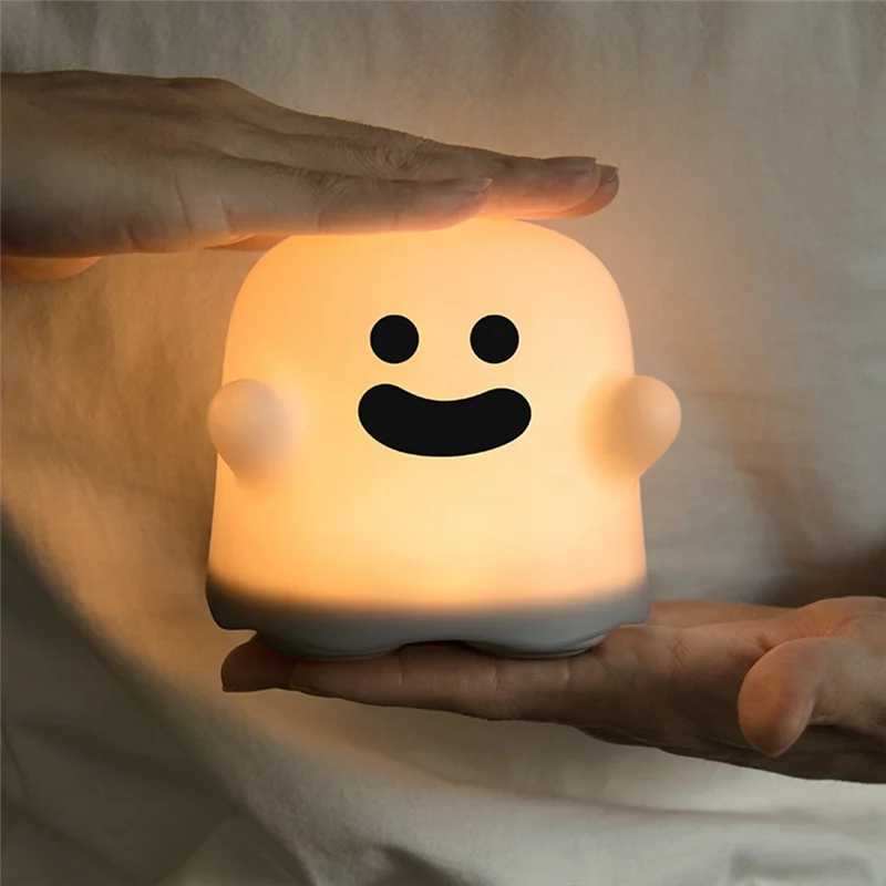 

B52C Ghost Halloween Night Light Lamp Decor Night Light For Bedroom, Rechargeable Cute Lamp Kawaii, Nightlights For Cute Gifts A