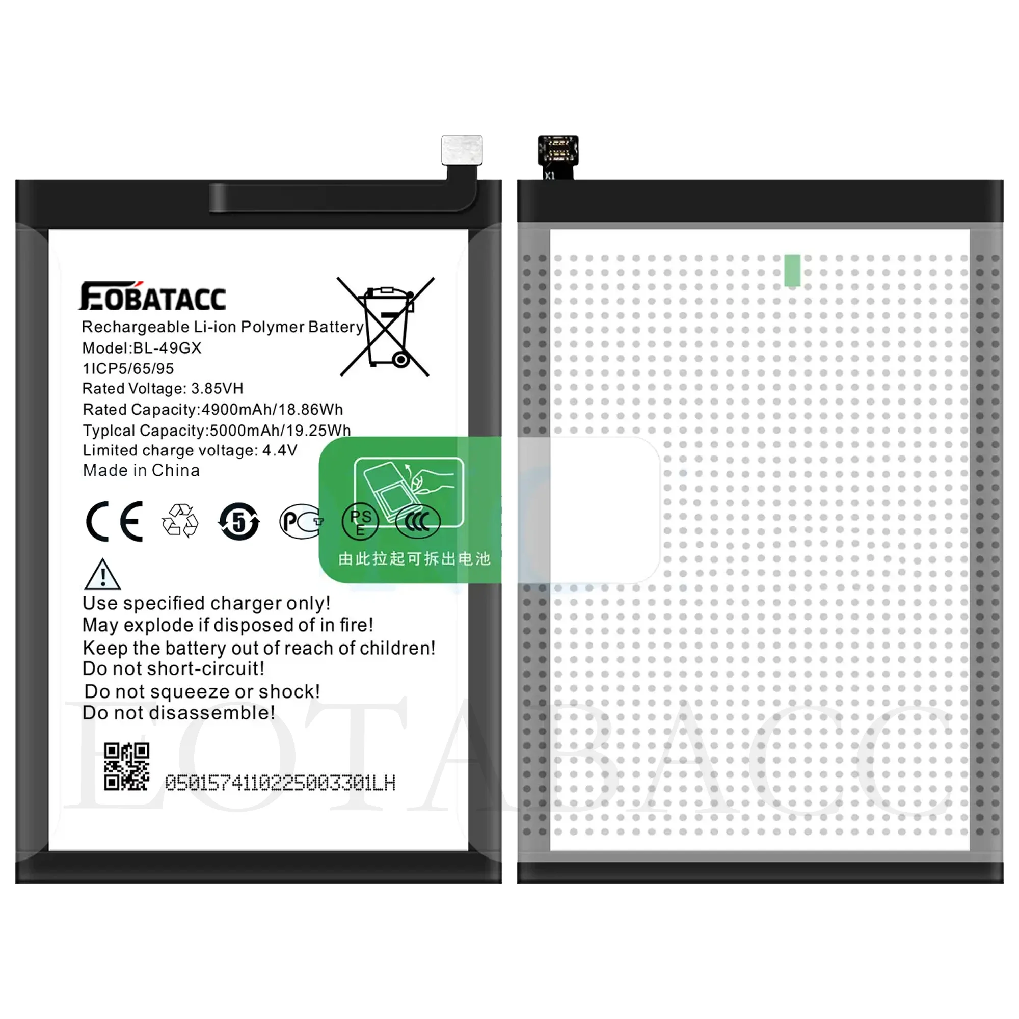 EOTABACC New 100% High Quality BL-49GX Battery For infinix X690/Note7 /X657/X693/NOTE 10/Hot 11S/X6812/Zero X Neo mobile phone B