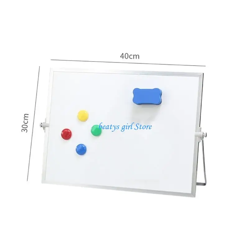 C7AB Set Papan Tulis Magnetik 40X30Cm Area Dua Sisi untuk Kantor Kelas Rumah