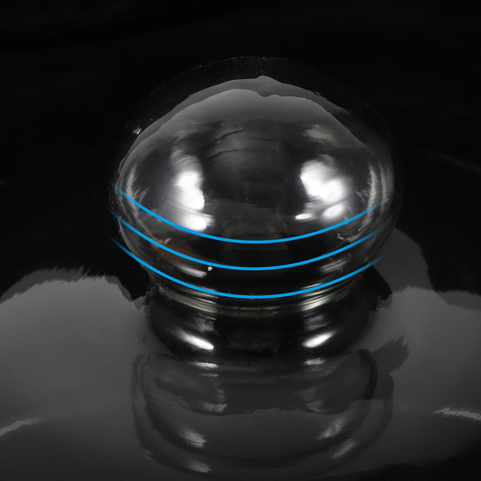 

CHICAMPERA Glass Cake Cover with Wooden Plate Set Medium Food Grade Dome Dustproof for Kitchen Party Use Display and