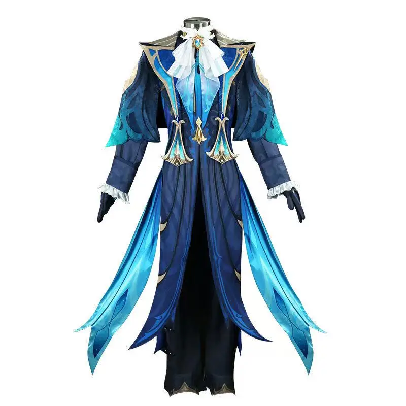 Neuvillette คอสเพลย์ชุดวิกผมเกม Genshin Impact Fontaine ชุด Headwear Chief Justice Halloween Party เครื่องแต่งกายอุปกรณ์เสริม