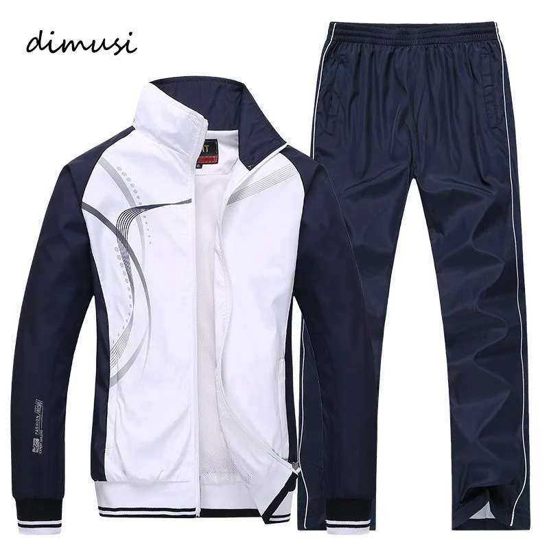 

Men Sportswear New Spring Autumn Tracksuit 2 Piece Sets Sports Suit Jacket+Pant Sweatsuit Male Fashion Golfwear Men Clothing 5XL