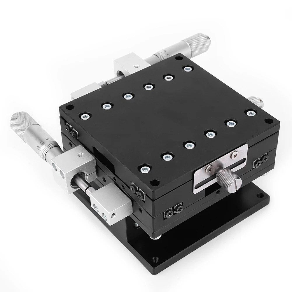Manual Linear Stage LD90-LM XYZ 3-Axes Trimming  Manual Linear Stage Tuning Sliding Table 90 x 90mm Trimming