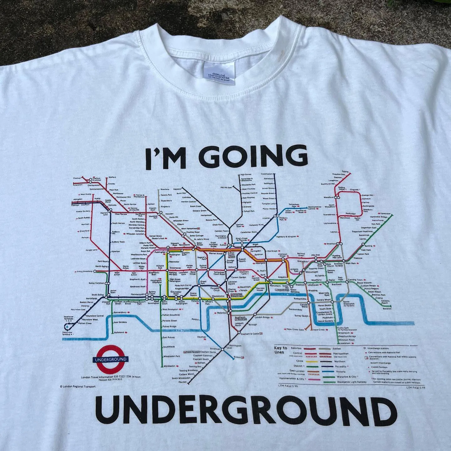 London Style Underground Map Travel Memorial Cultural Short Sleeve T-Shirt Breathable Skin-Friendly Cotton round Neck Tee