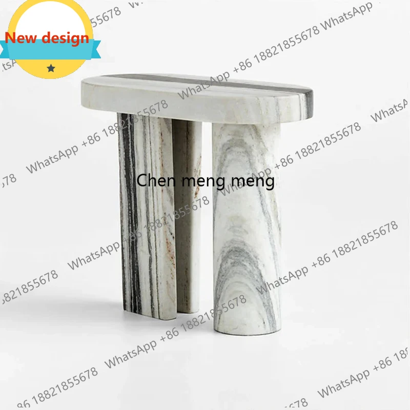 

Italian natural marble edge, modern simple living room, home sofa corner b567