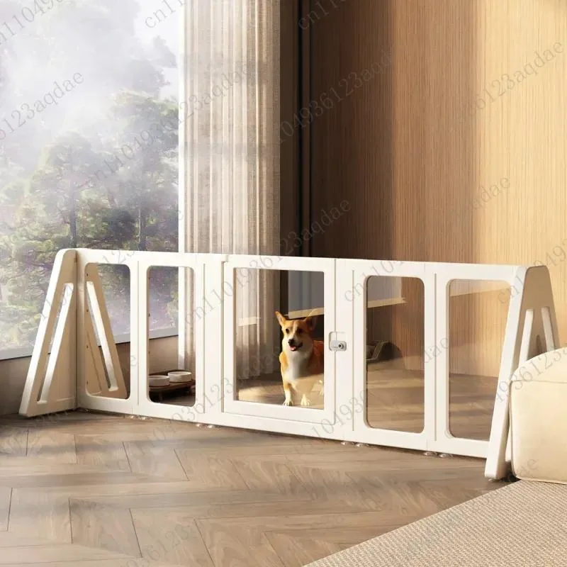 Height 60cm Pet Fence Transparent Dog Fence Indoor Rabbit Than Bear Small Dog Splicing Isolation  Cage