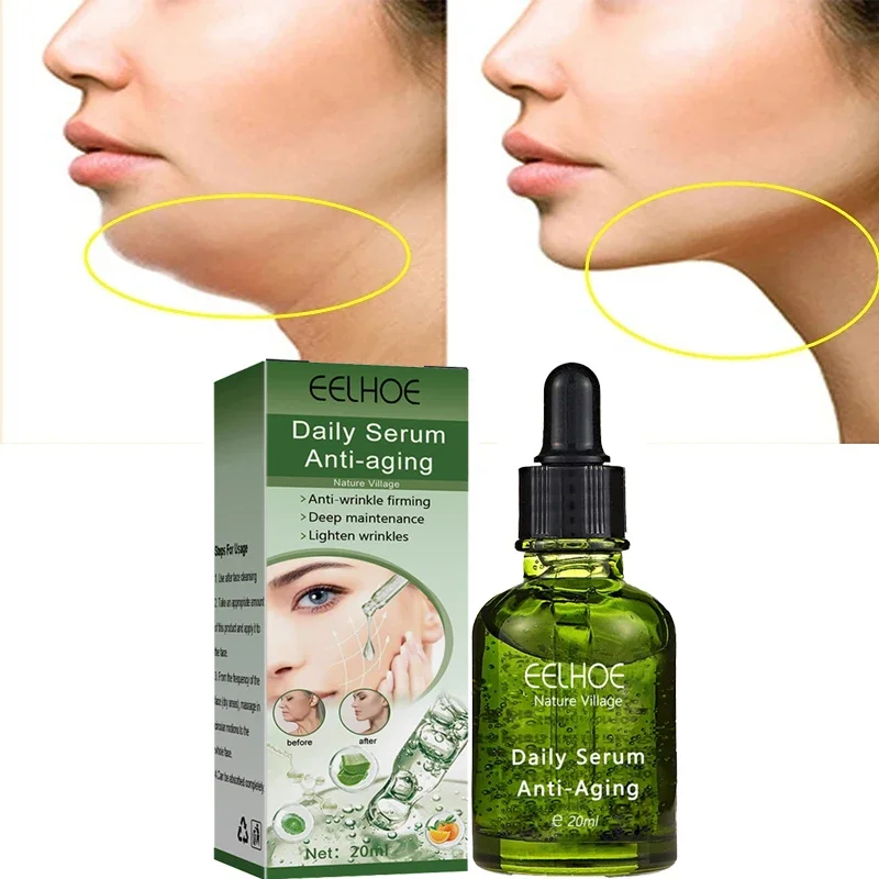 Serum penghilang keriput wajah, perawatan kulit penghilang keriput instan, Serum pengangkat pengencang wajah, memudarkan garis halus, esensi Anti Penuaan, pemutih, mencerahkan