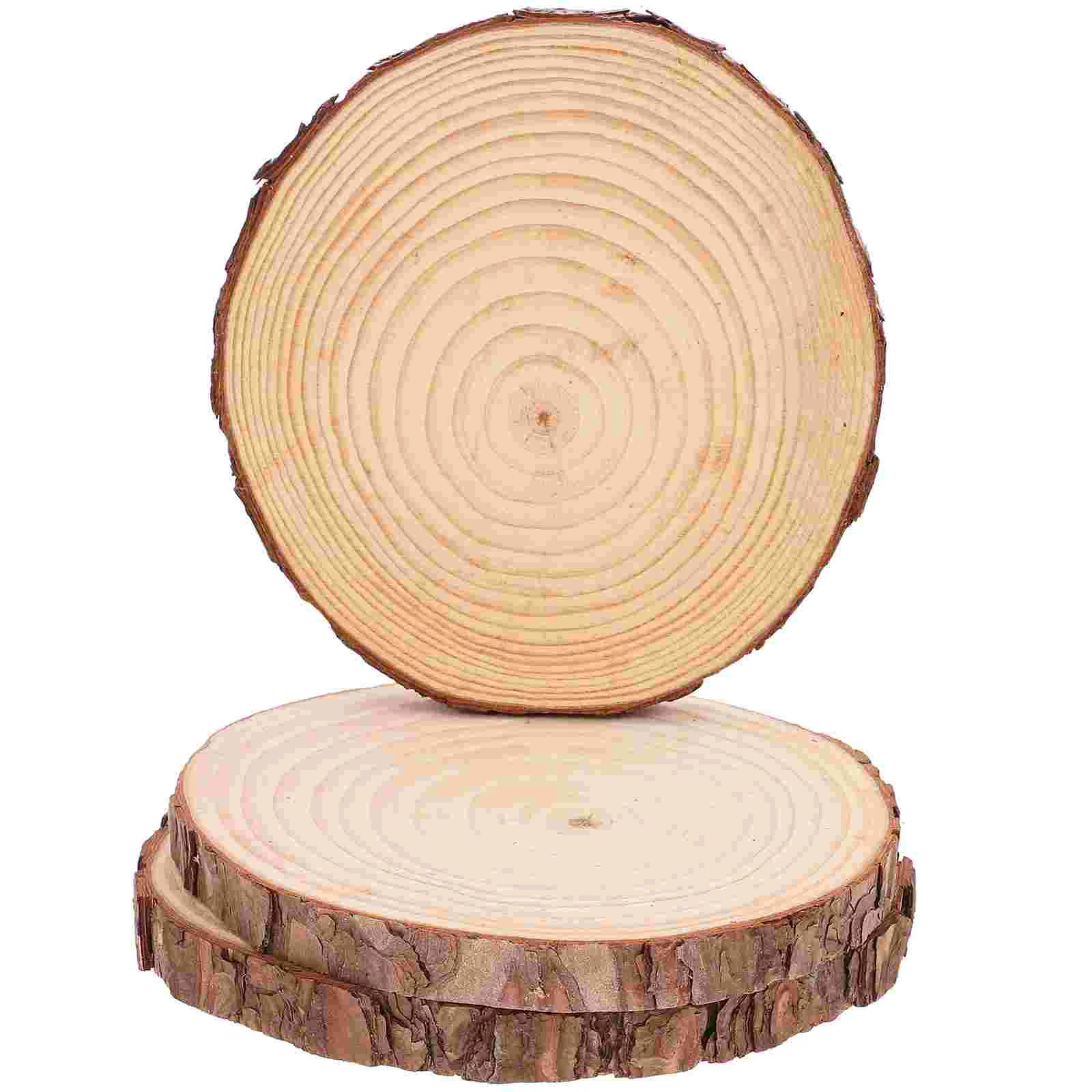 3-częściowe okrągłe drewniane kamienie krokowe na zewnątrz Country Decor na zewnątrz płytek chodnikowych Ogród