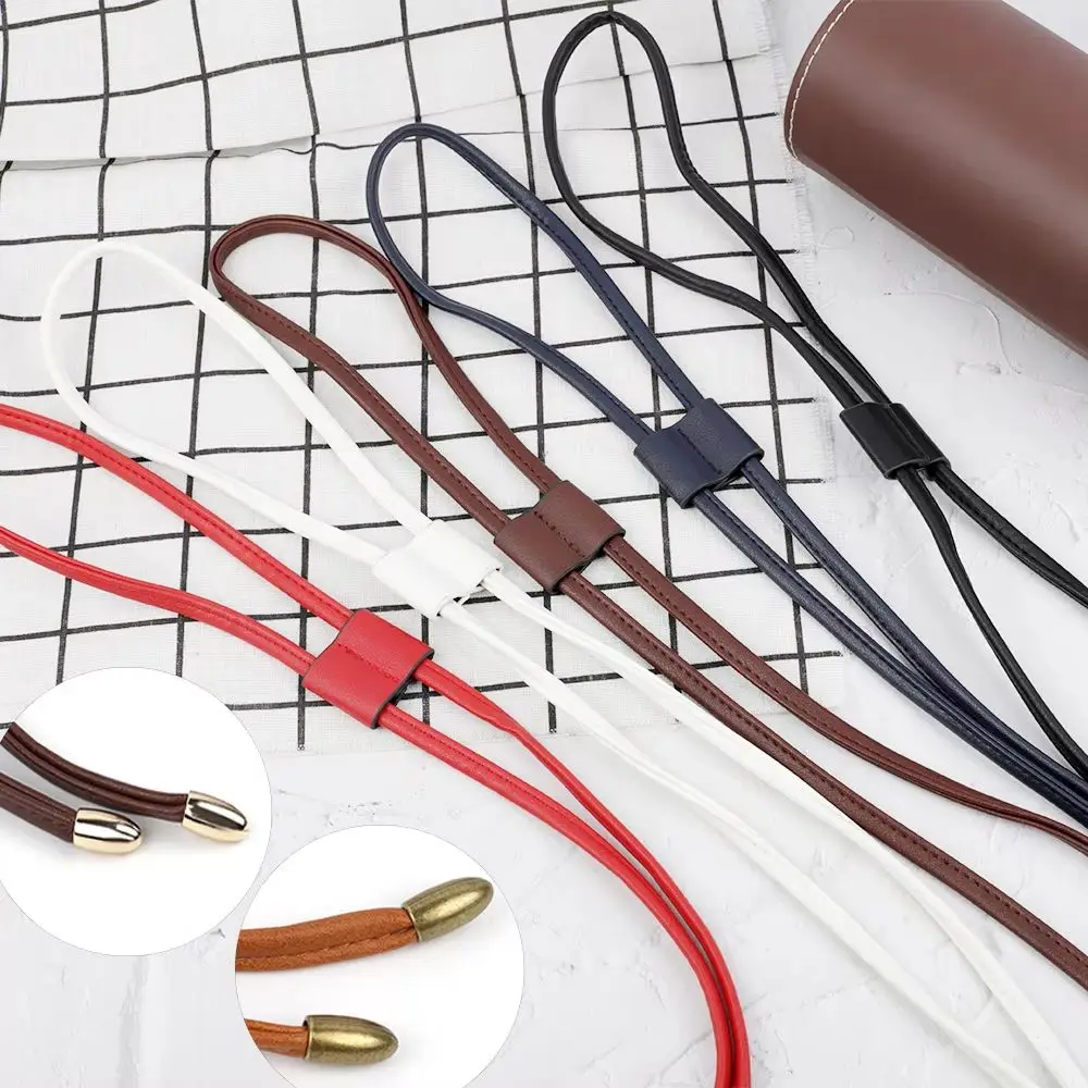 PU Leather Bucket Bag Drawstring Rope Detachable Leather Bag Strap Replacement Backpack Beam Pocket Purse Women Bag Accessories