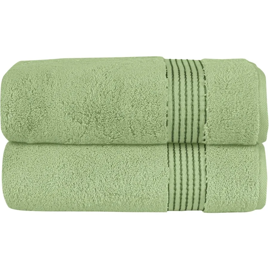 

Premium 2 Pack Bath Towel Set in 27 x 54 Inch Size for Home Spa Experience Luxurious HotelQuality Turkish Cotton Towels with Hi