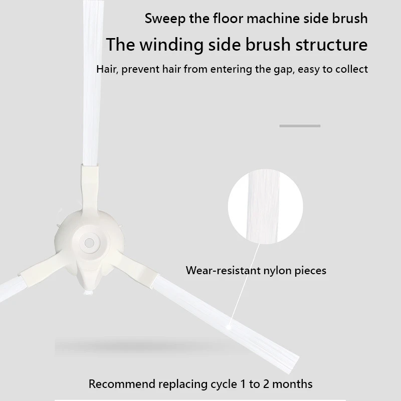 8 Stück Kehr roboter Staubsauger Seiten bürsten Ersatzteile Zubehör für 360 s6