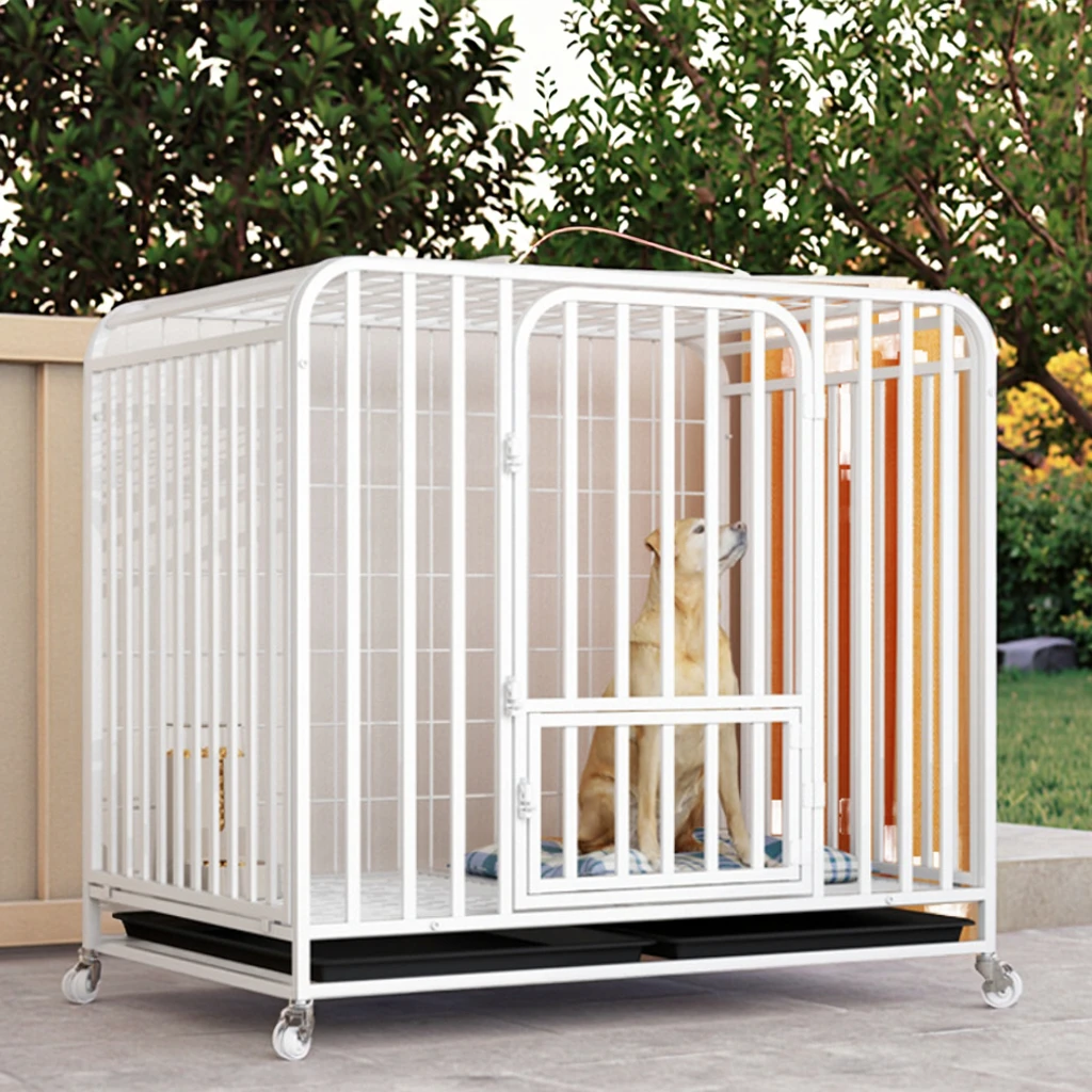 

Large Heavy-Duty Double Door Metal Folding XXL Pet Dog Cage